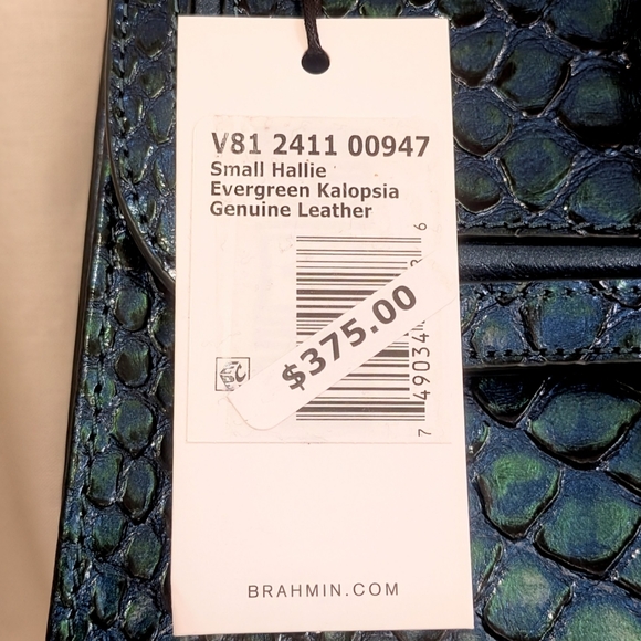 NWT Brahmin Small Hallie in Evergreen Kalopsia - Picture 15 of 15